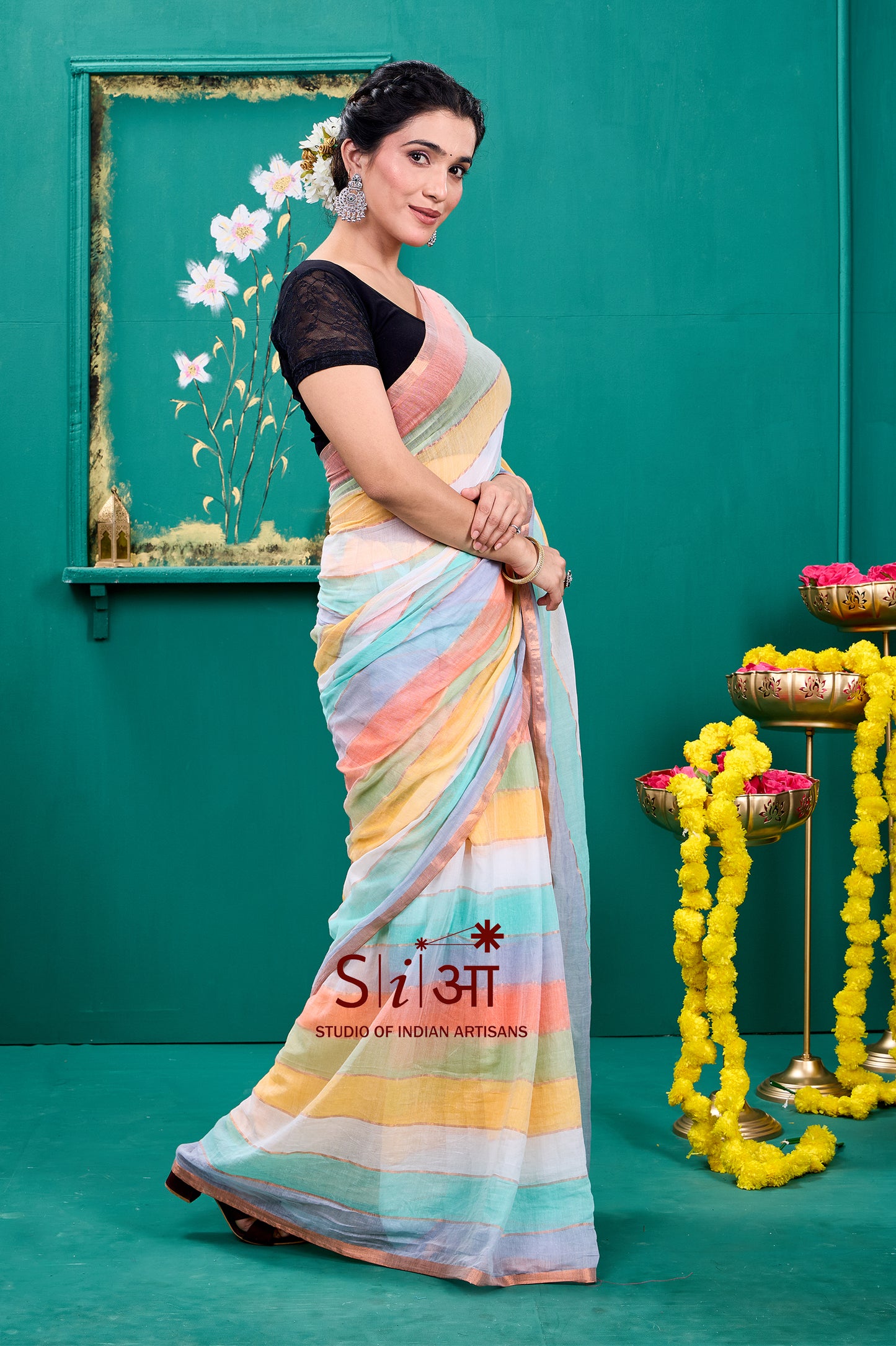 PASTEL SYMPHONY - MUL COTTON SAREE