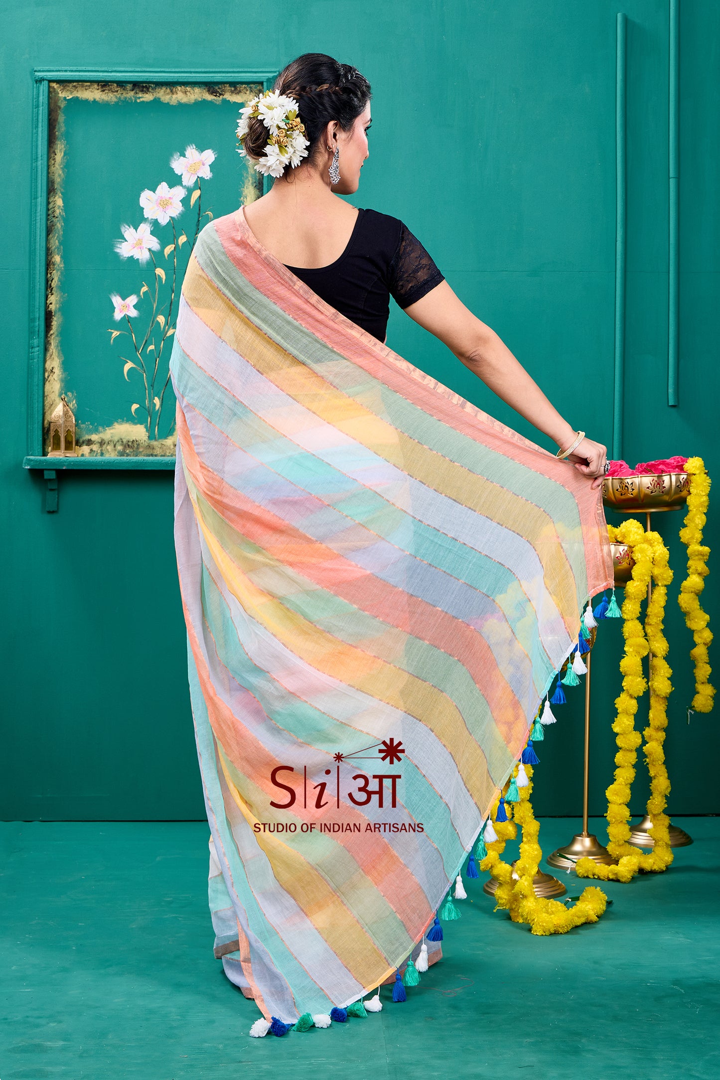 PASTEL SYMPHONY - MUL COTTON SAREE