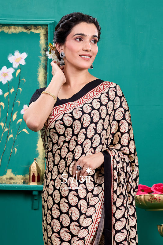 "MANJARI CHAPPA- MODAL SILK SAREE "