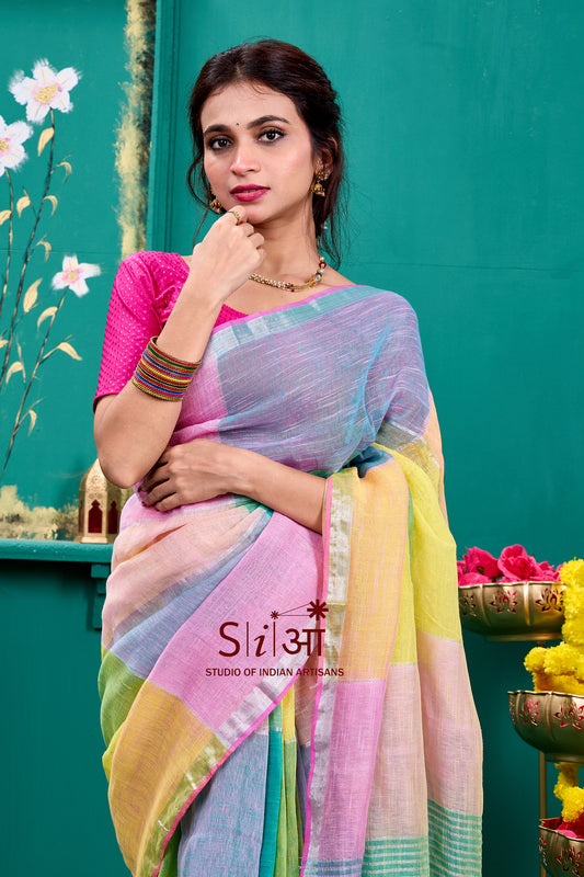 RANGON KI DHOOP - LINEN SAREE