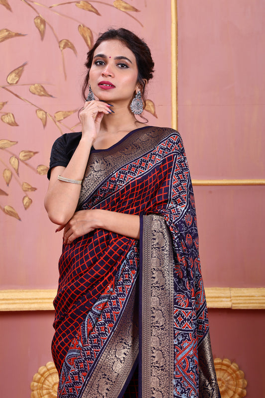 RAJGAJ NAKSHI- DOLA SILK SAREE