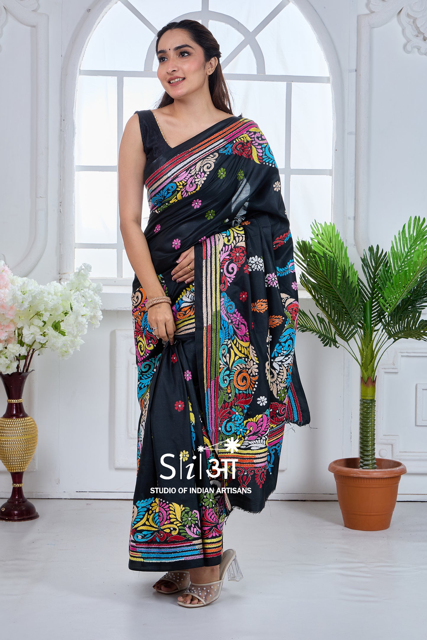 MIDNIGHT CARNIVAL- BANGALORE SILK SAREE