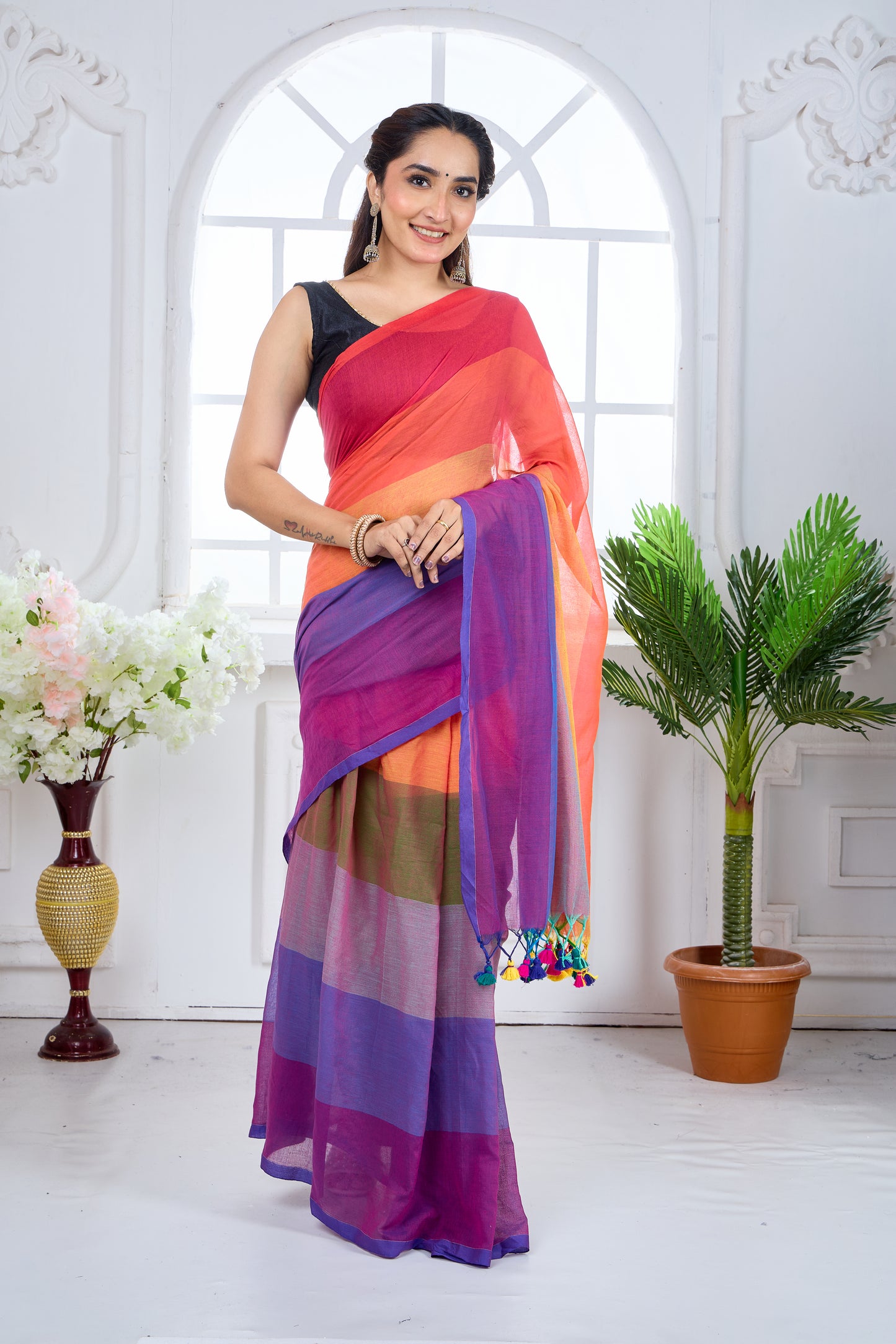 SYMPHONY OF HUES- MUL COTTON SAREE