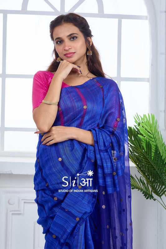 MIDNIGHT BLING - MATKA SILK SAREE