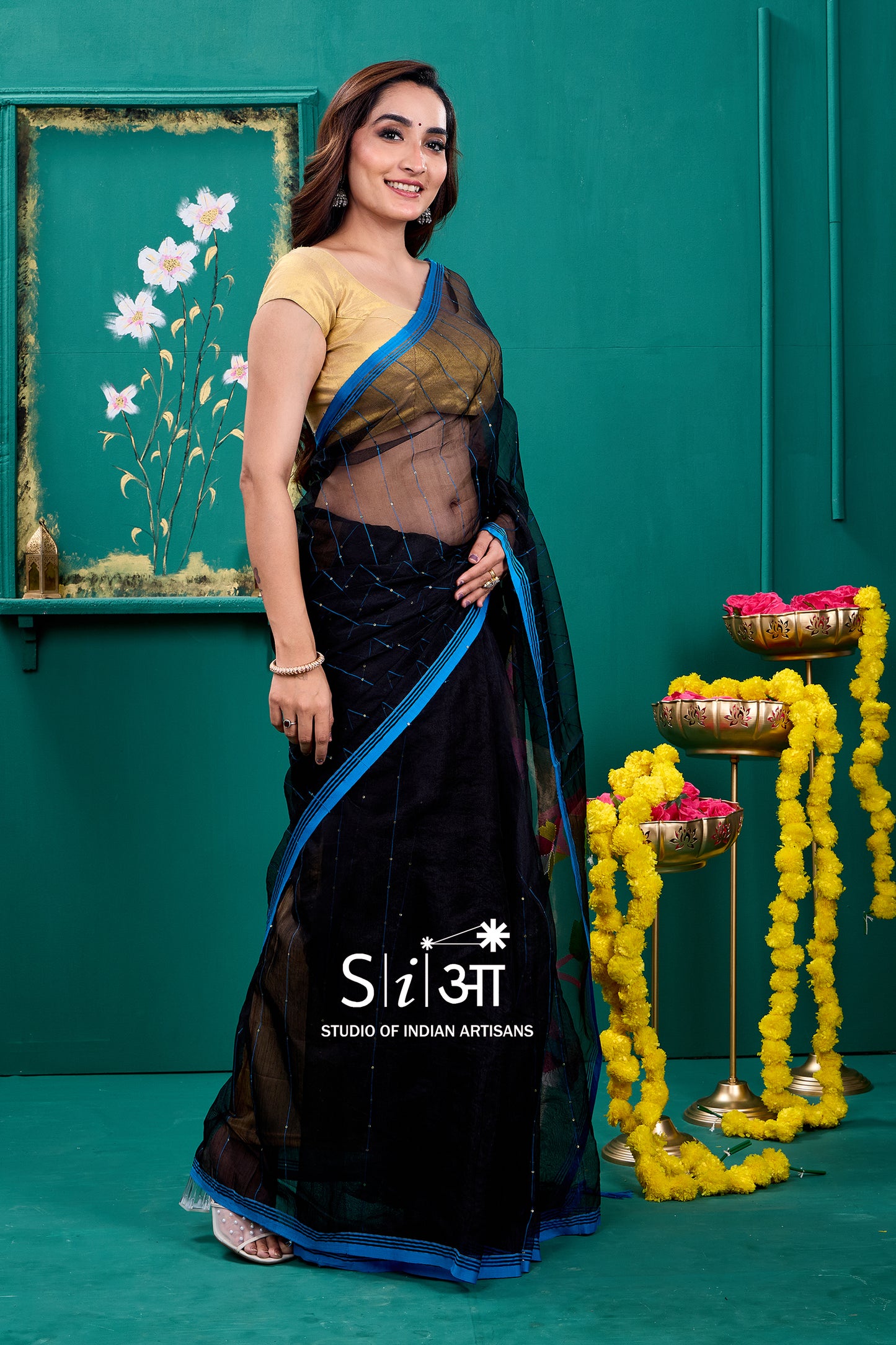 RAAT KI RANI - MUSLIN PAITHANI SAREE