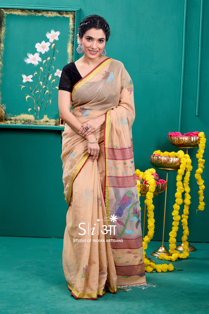 MITTI KE RANG - MUSLIN SAREE