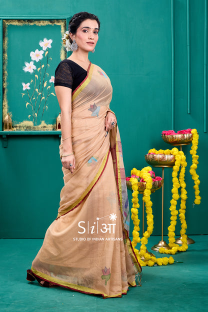MITTI KE RANG - MUSLIN SAREE