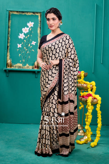 "MANJARI CHAPPA- MODAL SILK SAREE  "