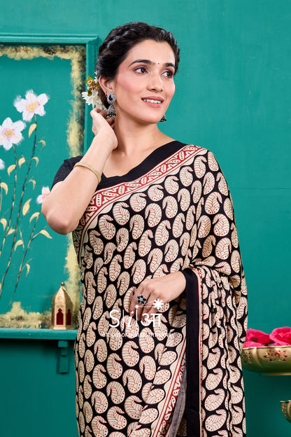 "MANJARI CHAPPA- MODAL SILK SAREE  "