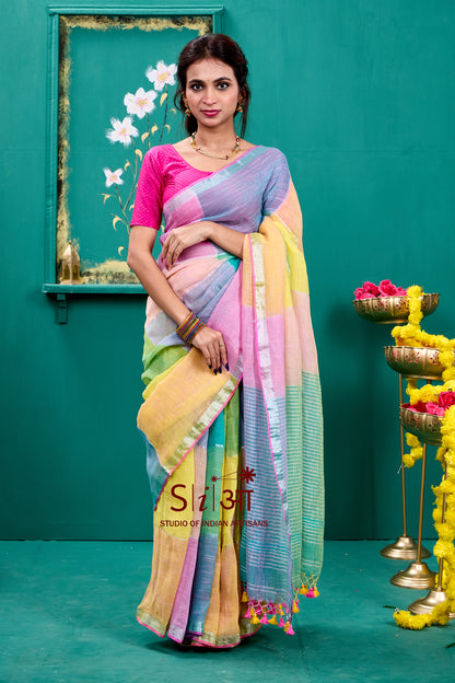 RANGON KI DHOOP - LINEN SAREE