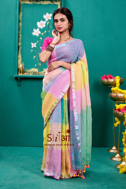 RANGON KI DHOOP - LINEN SAREE
