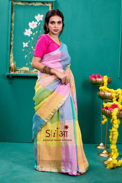 RANGON KI DHOOP - LINEN SAREE