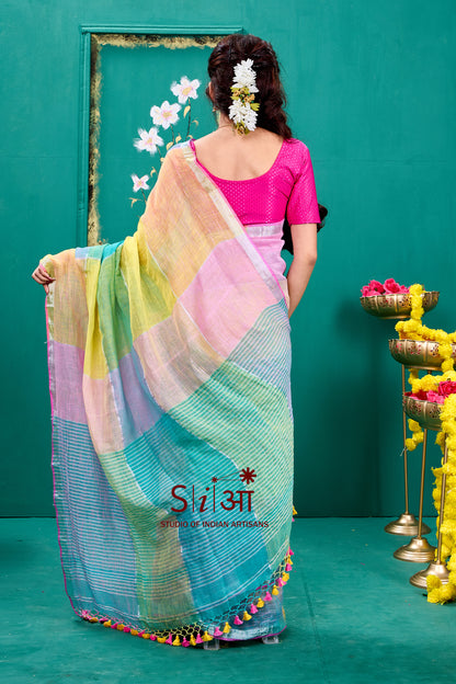 RANGON KI DHOOP - LINEN SAREE