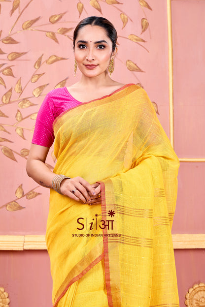 CHANDANI - LINEN SAREE