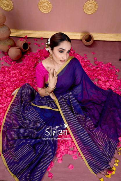 ROYAL PRISM - MUL COTTON SAREE
