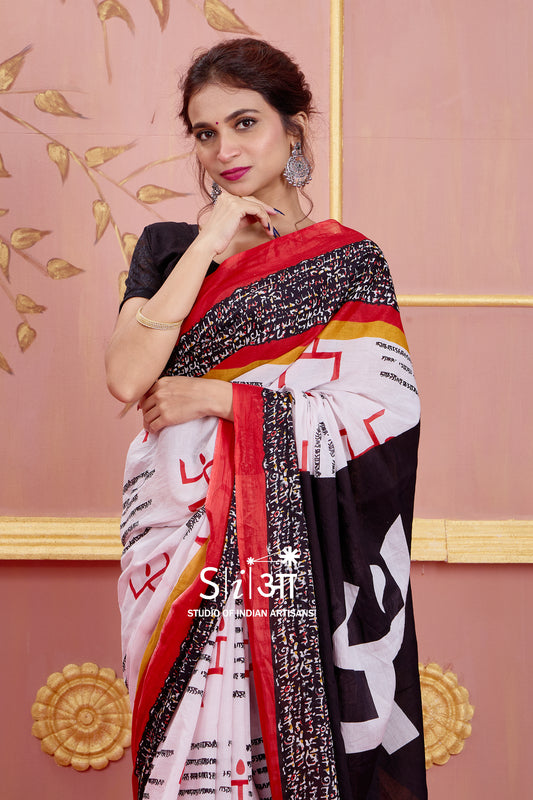 DIVINE SUTRA - MUL COTTON SAREE