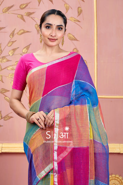 RANG MAHAL - LINEN SAREE