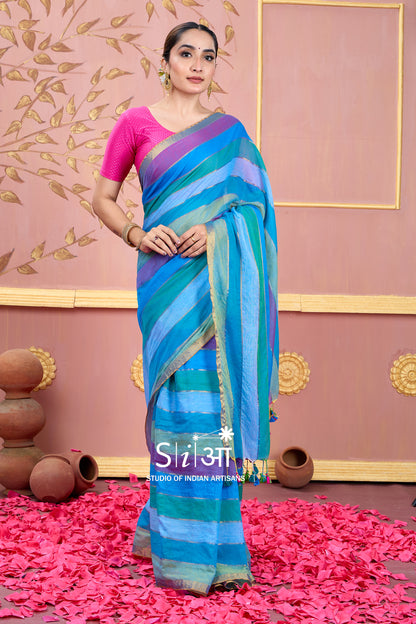 OCEAN SYMPHONY - MUL COTTON SAREE