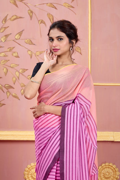 GULABI REKHA - MUL COTTON SAREE