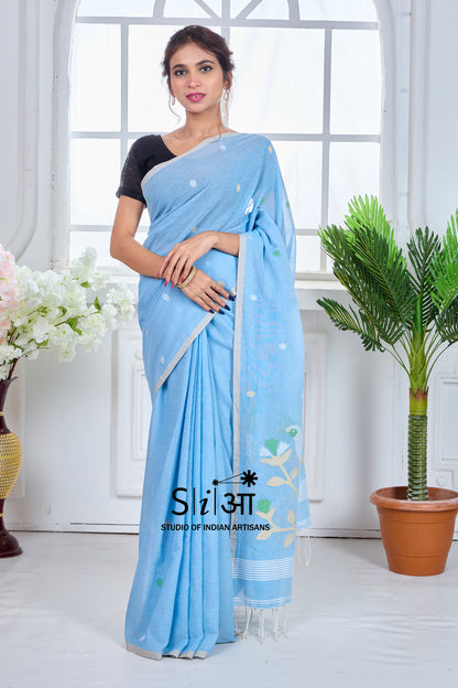 MELODY OF THE SKY- MUL COTTON SAREE
