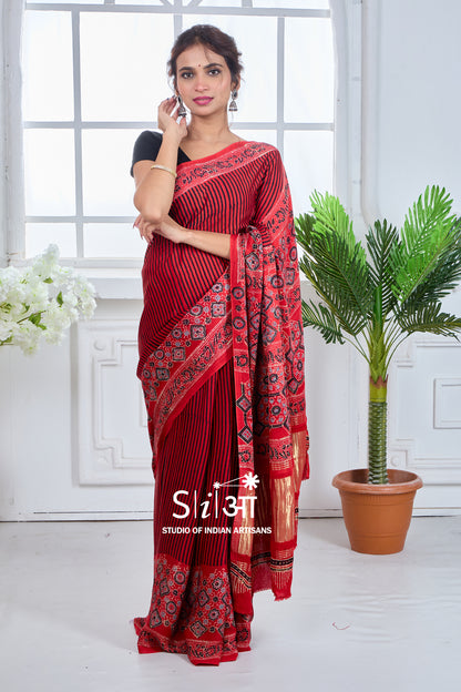 LAALIMA CHAPPA- MODAL SILK SAREE