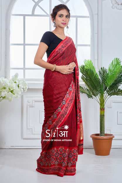 LAALIMA CHAPPA- MODAL SILK SAREE