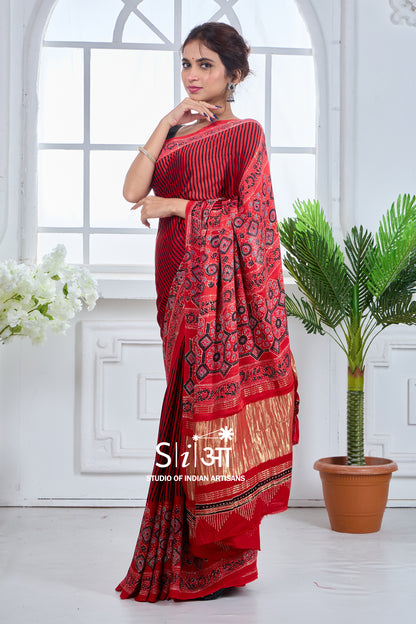 LAALIMA CHAPPA- MODAL SILK SAREE