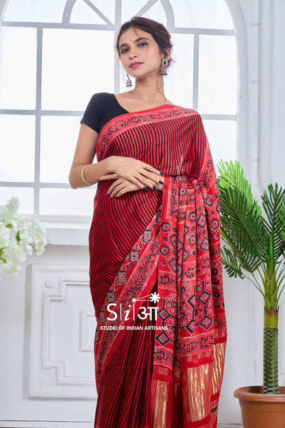 LAALIMA CHAPPA- MODAL SILK SAREE