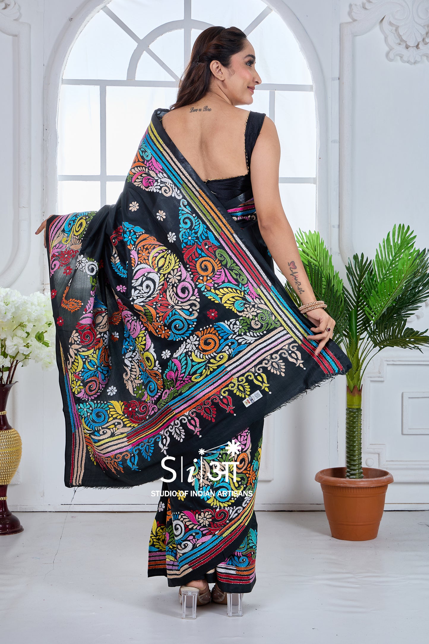 MIDNIGHT CARNIVAL- BANGALORE SILK SAREE