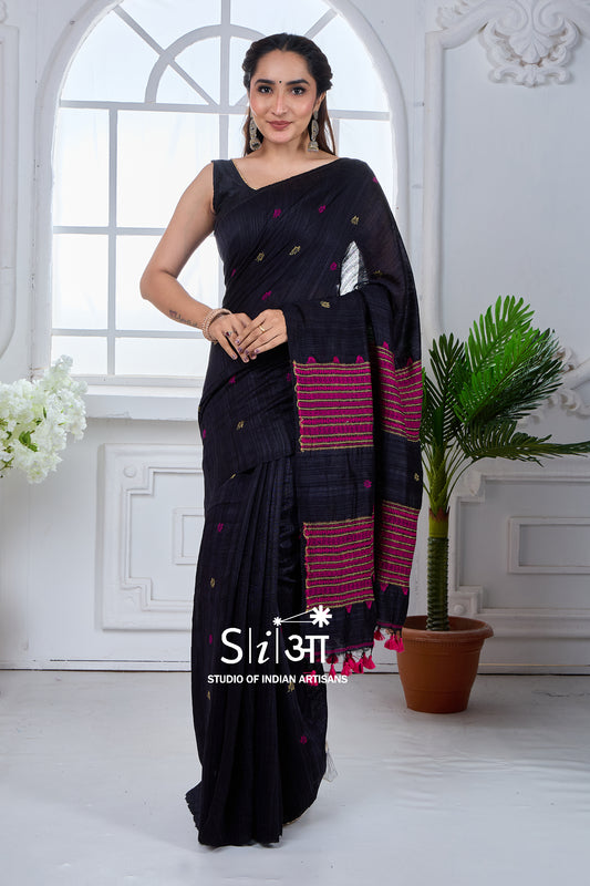 GULABI RAAT - MATKA SILK SAREE