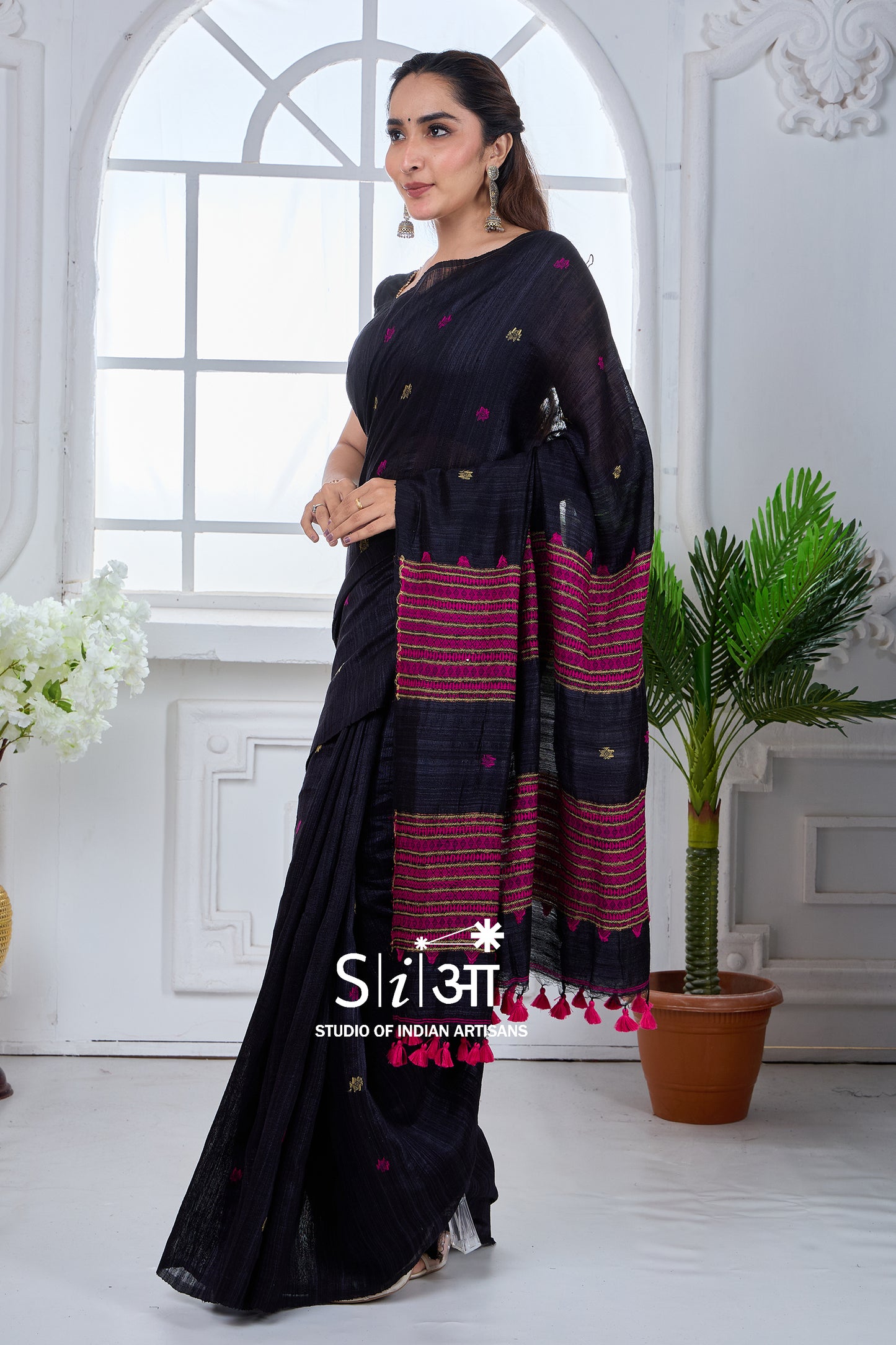 GULABI RAAT - MATKA SILK SAREE