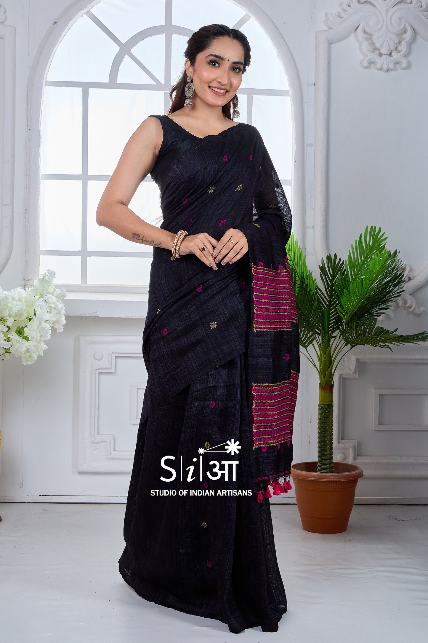 GULABI RAAT - MATKA SILK SAREE