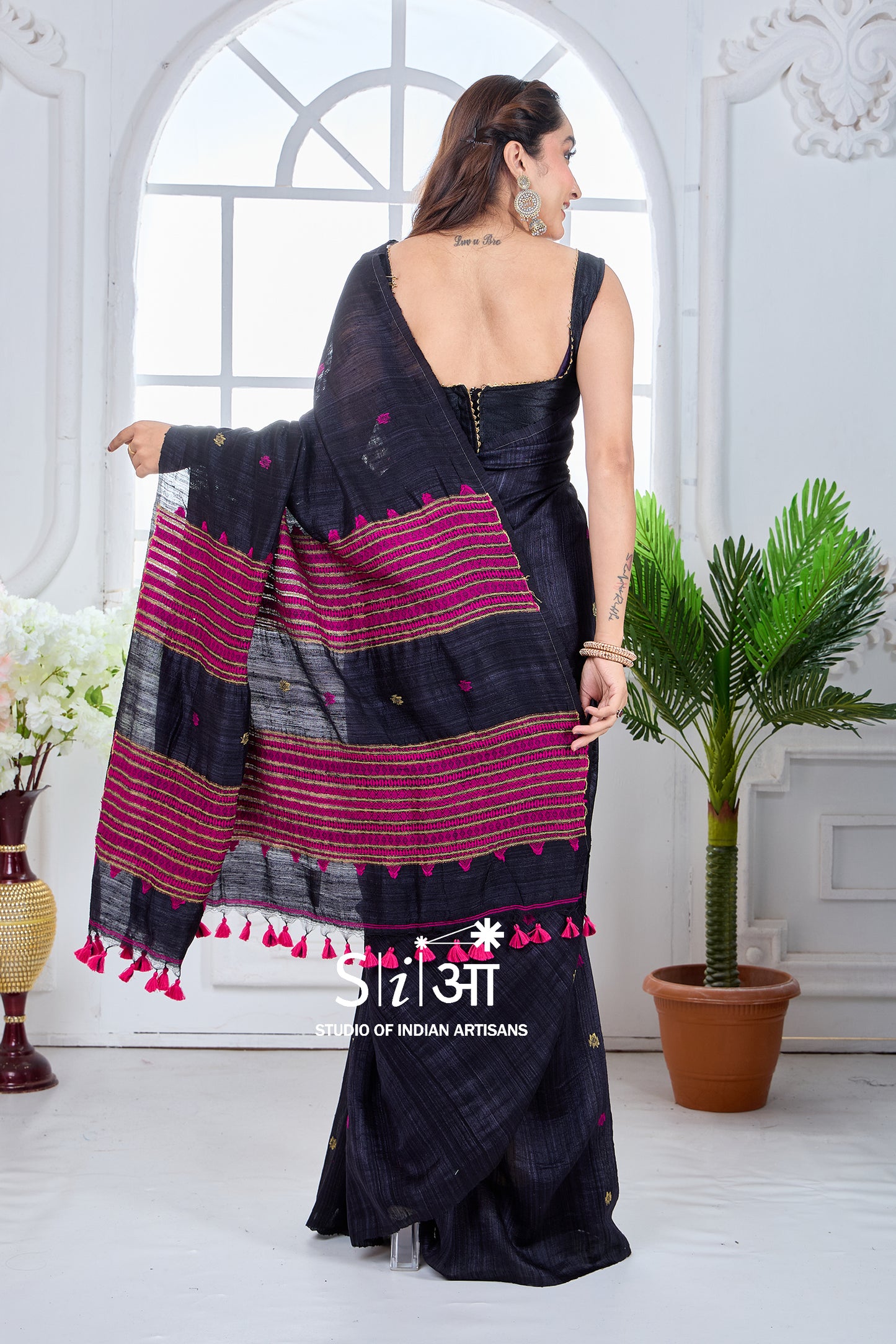 GULABI RAAT - MATKA SILK SAREE