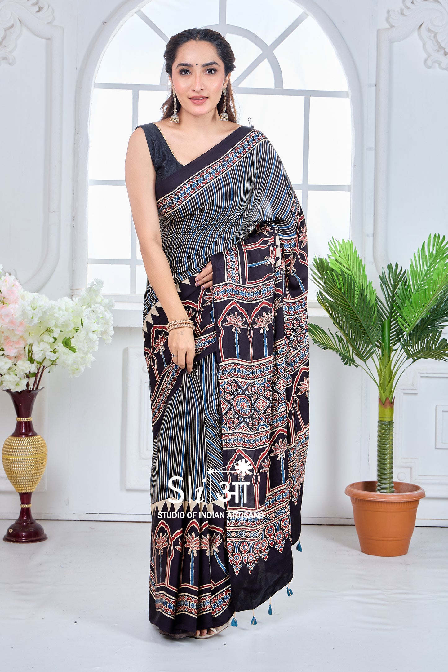 KALA CHAPPA- MODAL SILK SAREE