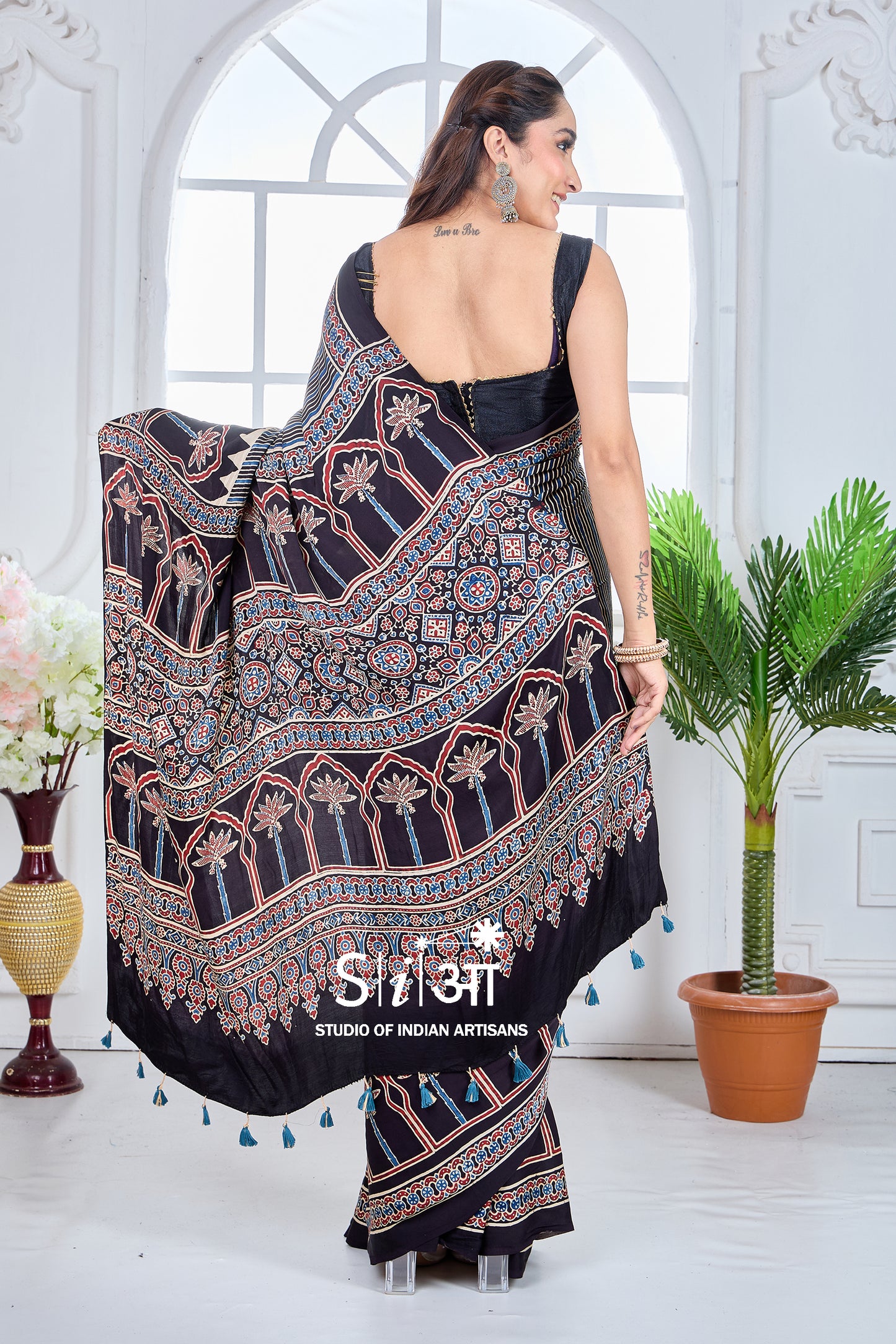 KALA CHAPPA- MODAL SILK SAREE