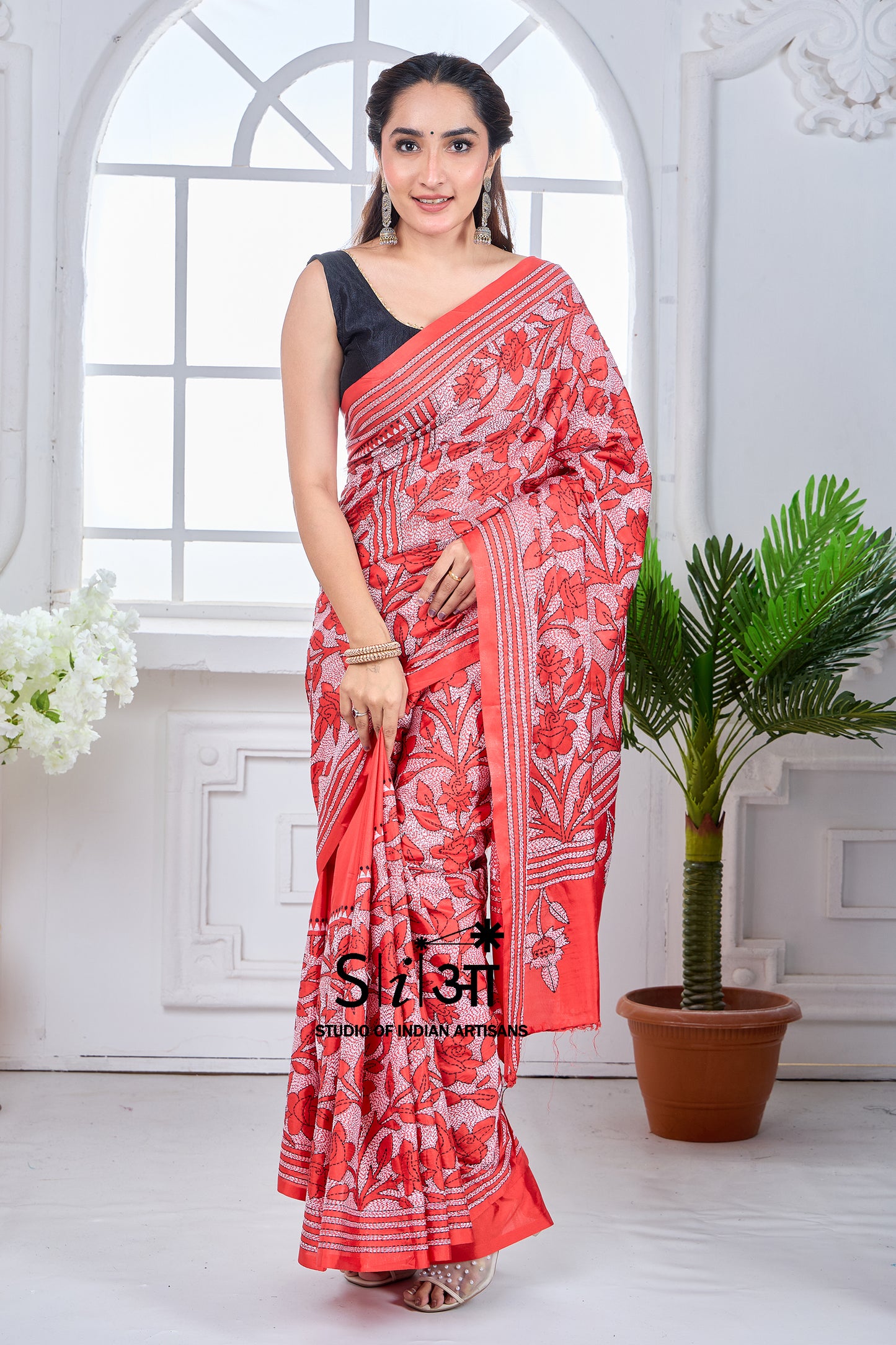ROSE RADIANCE- BLENDED BANGALORE SILK SAREE