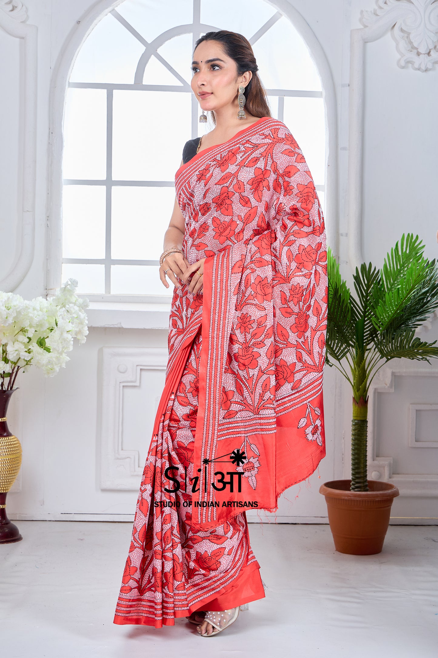 ROSE RADIANCE- BLENDED BANGALORE SILK SAREE