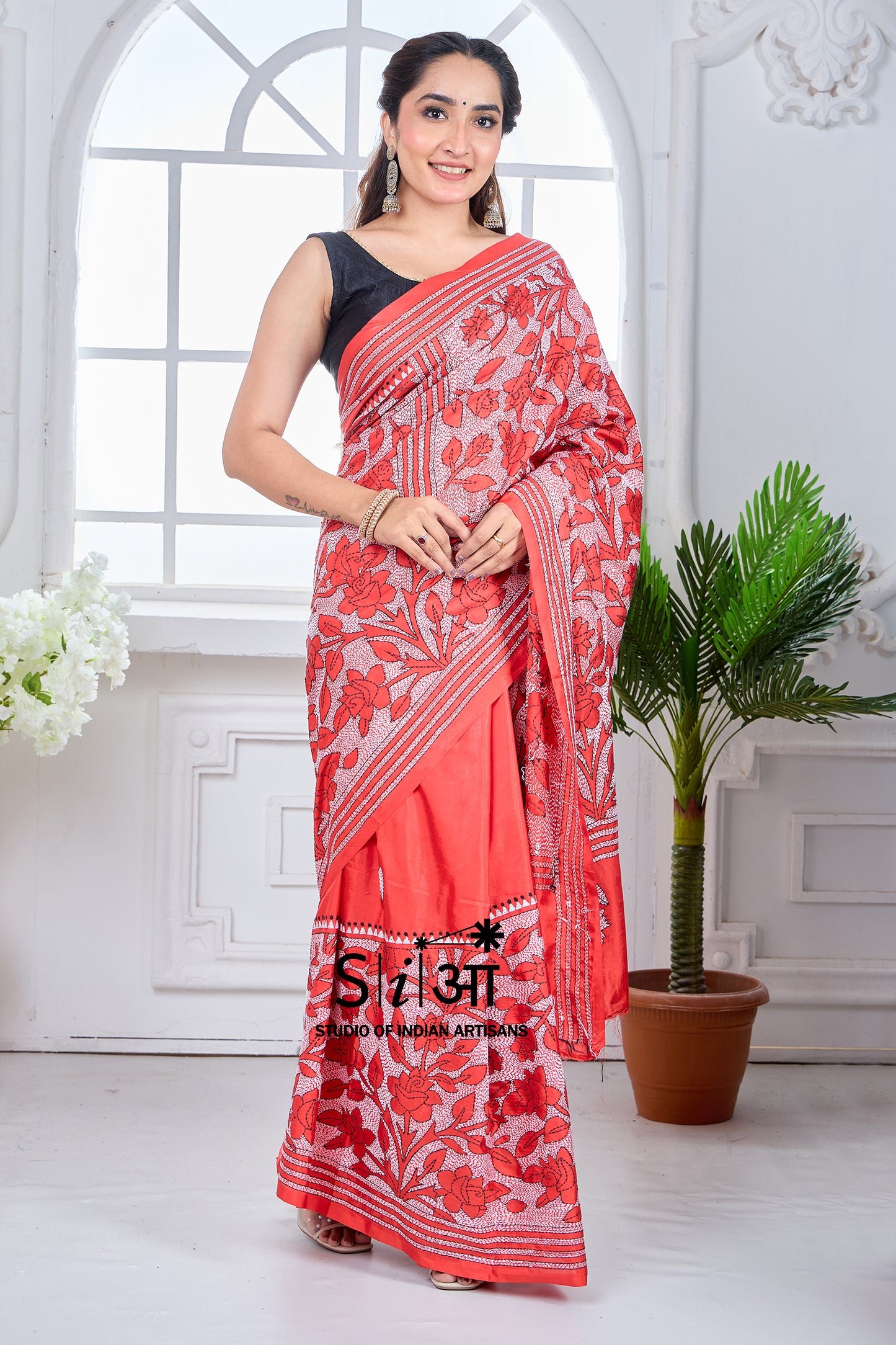 ROSE RADIANCE- BLENDED BANGALORE SILK SAREE