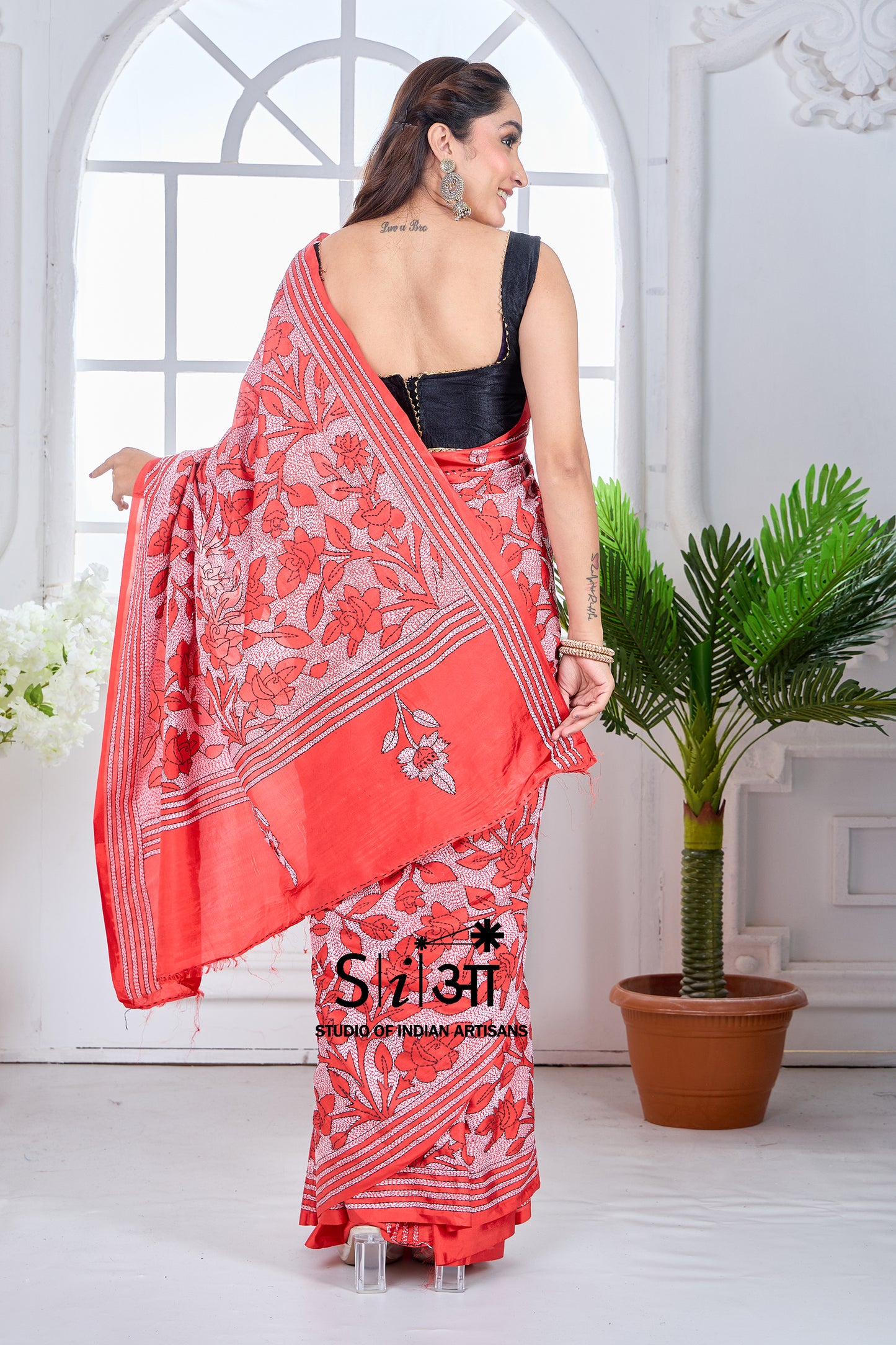ROSE RADIANCE- BLENDED BANGALORE SILK SAREE