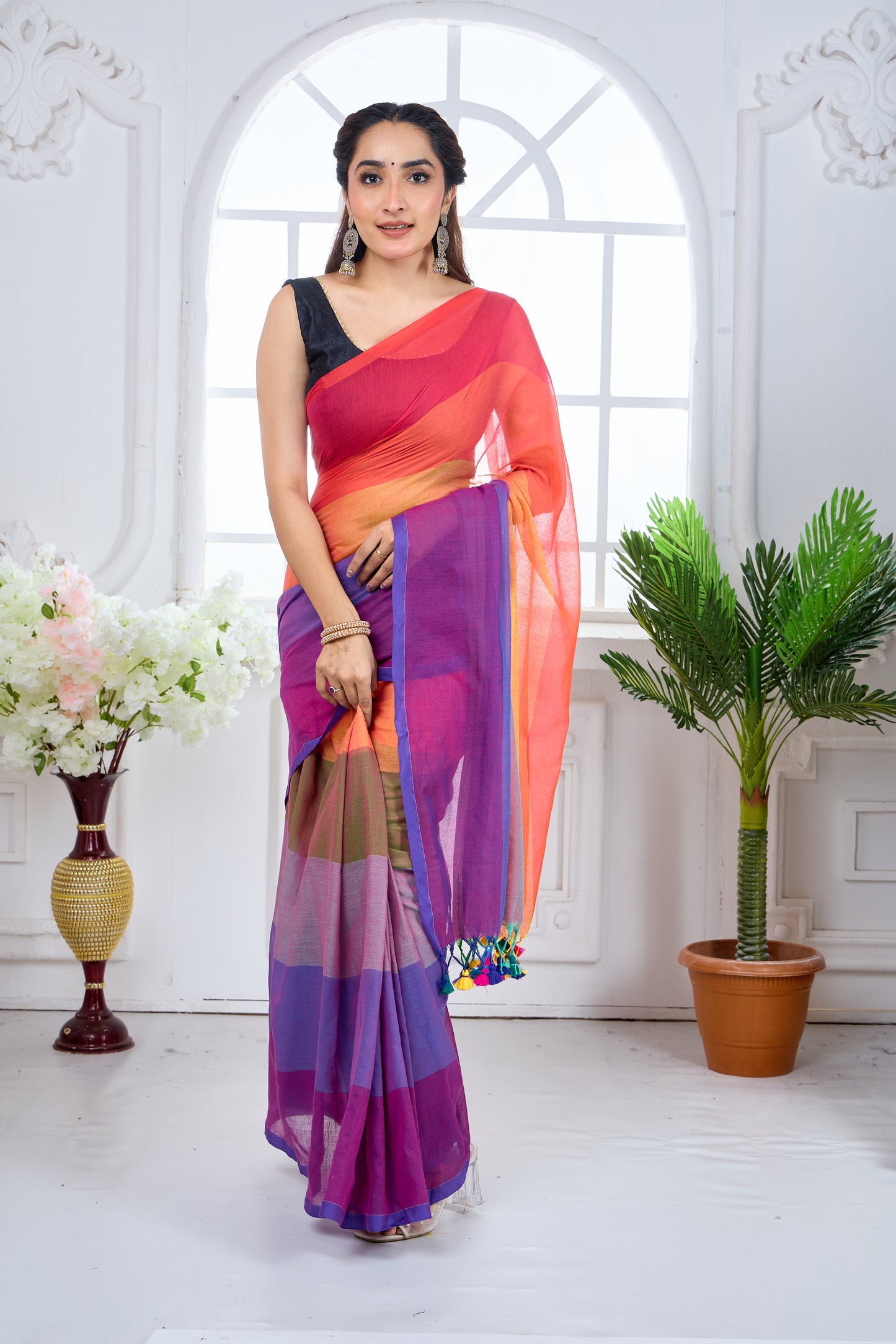 SYMPHONY OF HUES- MUL COTTON SAREE