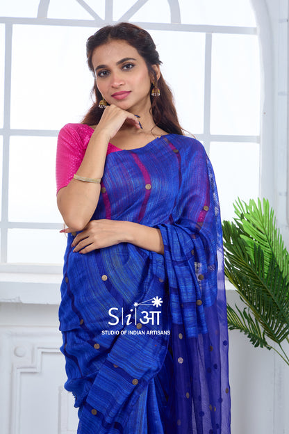 MIDNIGHT BLING - MATKA SILK SAREE