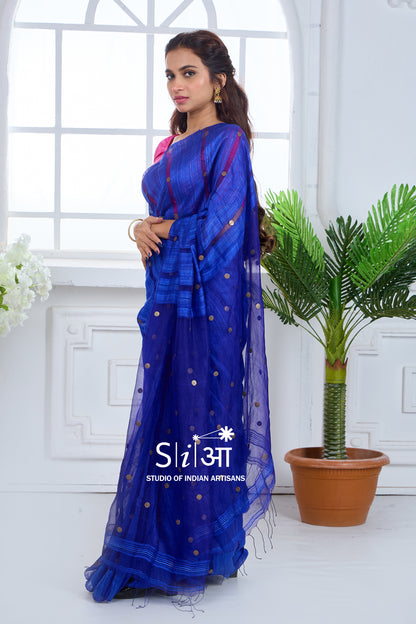 MIDNIGHT BLING - MATKA SILK SAREE