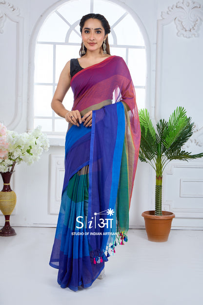 SYMPHONY OF DAWN - MUL COTTON SAREE