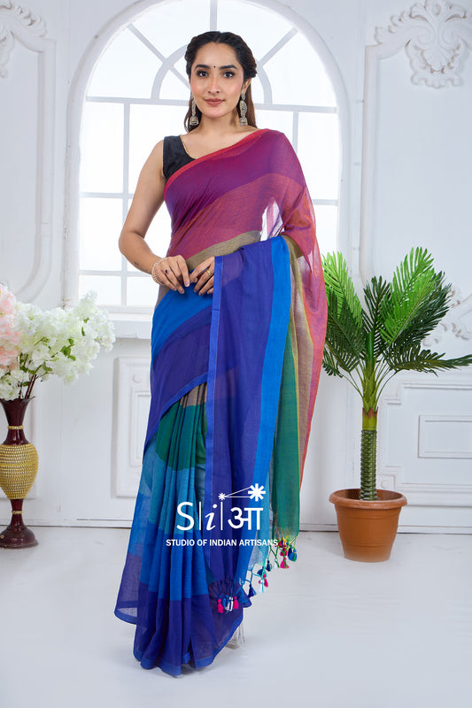 SYMPHONY OF DAWN- MUL COTTON SAREE