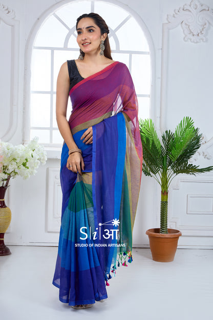 SYMPHONY OF DAWN - MUL COTTON SAREE