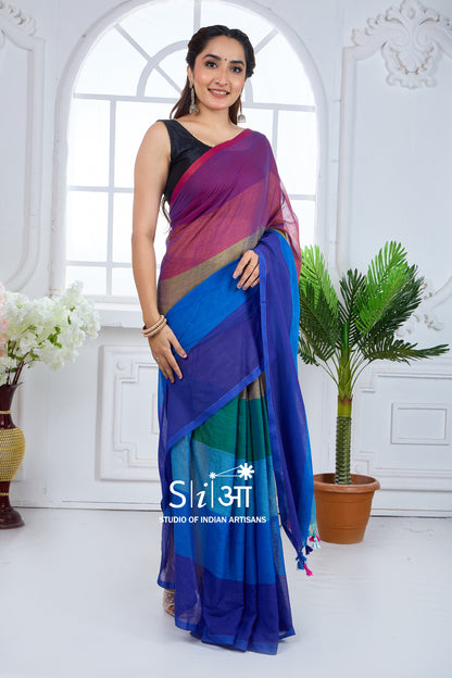 SYMPHONY OF DAWN - MUL COTTON SAREE