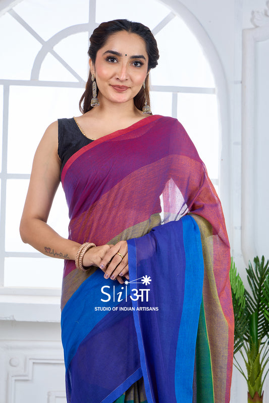 SYMPHONY OF DAWN- MUL COTTON SAREE