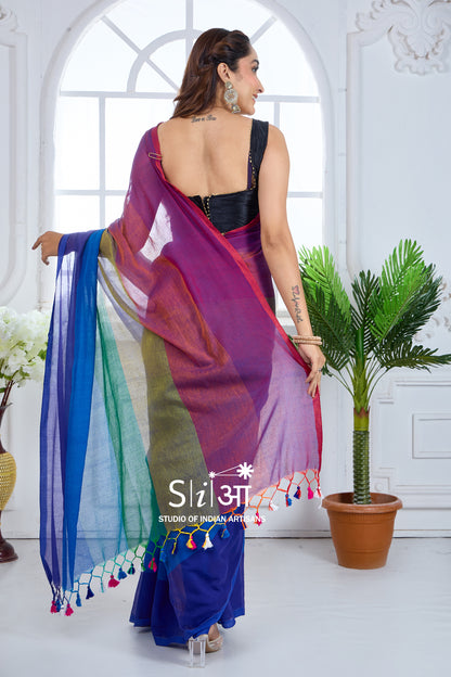 SYMPHONY OF DAWN - MUL COTTON SAREE