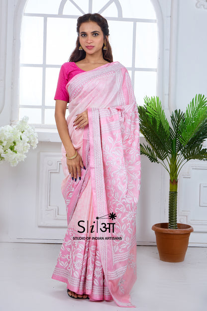 GULABI NOOR - BLENDED BANGALORE SILK SAREE