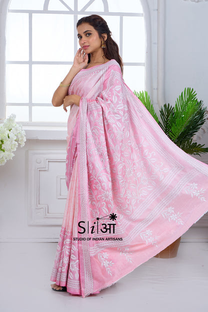 GULABI NOOR - BLENDED BANGALORE SILK SAREE